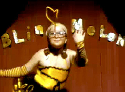 i'd like to send a warm birthday shoutout to heather deloach who played the tap dancing bee in blind melon's 1992, "no rain" video. happy birthday heather.