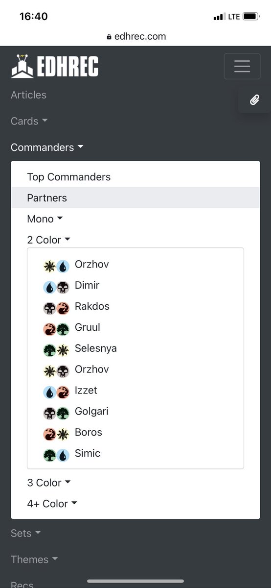 EthanBiron's tweet photo. @edhrec U/W is Orzhov now eh? https://t.co/NLTR2D8oP8