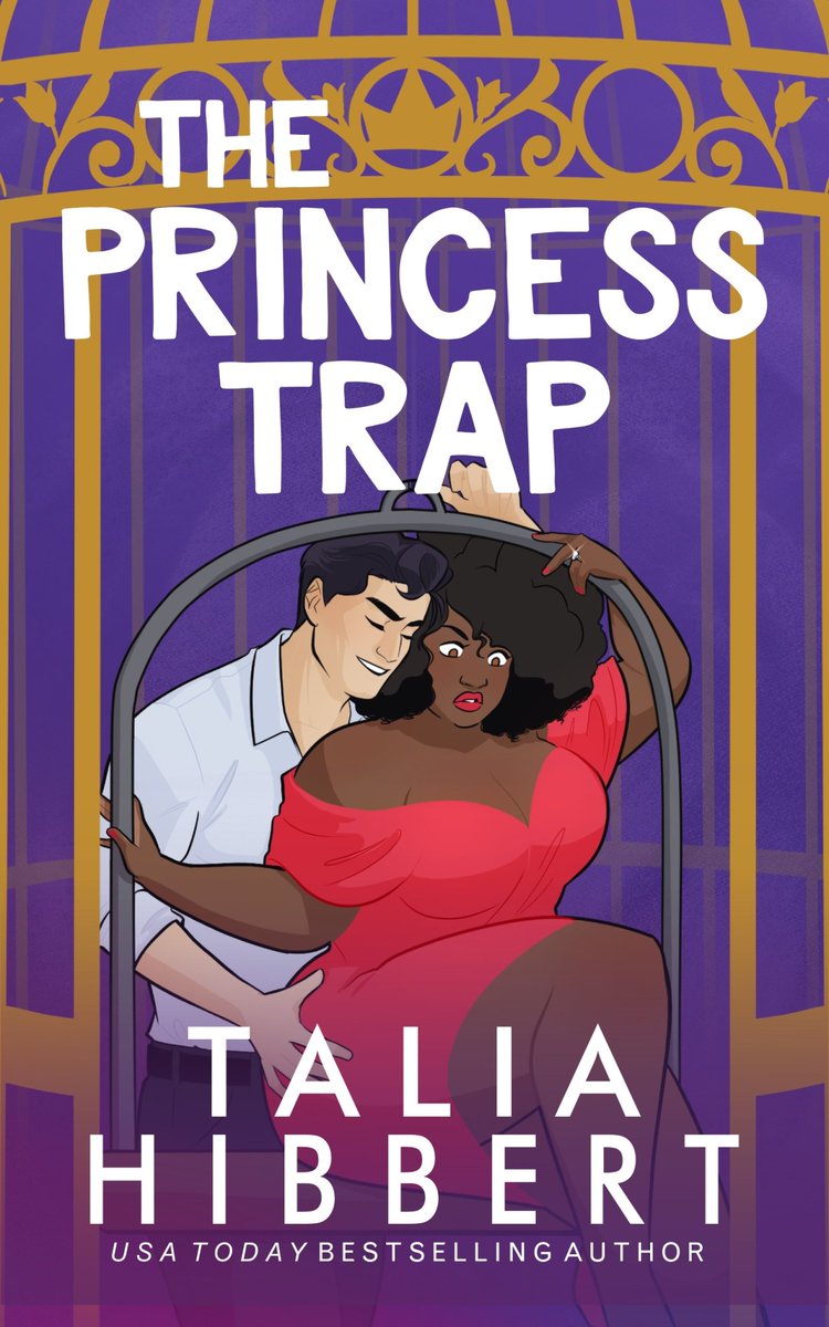 There's also the fun new cover to Talia Hibbert's The Princess Trap, re-released recently. Ah, so cute!