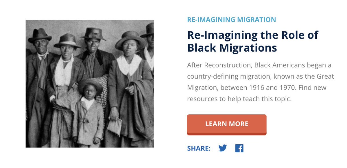 How do you explore black history and black migrations to and within the US with your students? @sharemylesson has collected a number of quality resources including our latest blog. links.aft.mkt7306.com/servlet/MailVi…