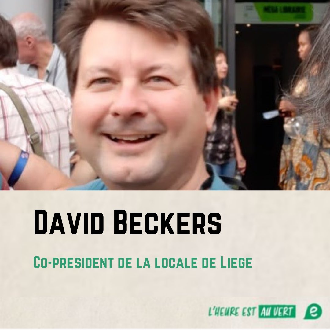 David Beckers 
🌟Ingénieur 
❤️ Liégeois depuis 2015
🤓 Vivre-ensemble, mobilité, dvp durable 
🌱 Membre ecolo depuis 2009
#ecolo #ecolobe #liege #politique