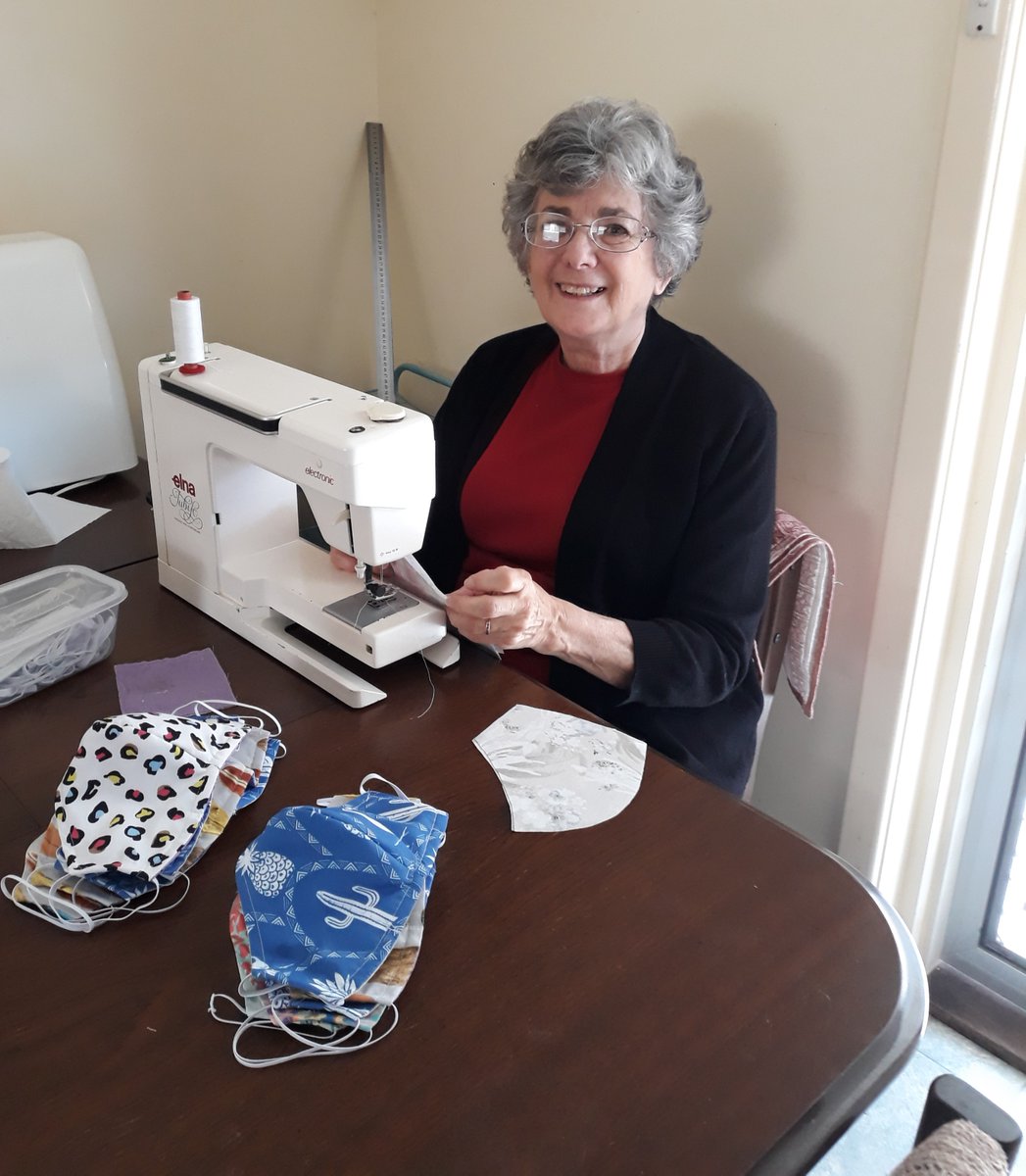Bethanie_Group's tweet photo. Thanks to sewing enthusiasts and volunteers like Elsbie from Bethanie Joondanna Village who put in so much effort sewing cloth masks last year, we now have over 1,000 masks which will be put to good use to keep our residents safe. #Bethanie #community https://t.co/OPskRIkAyi