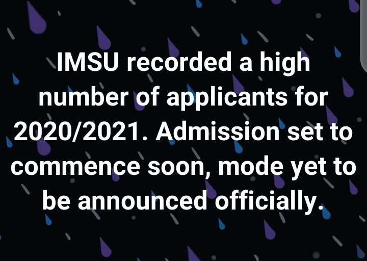 Imsu_official's tweet photo. #imsu #imostateuniversity #Imsugist https://t.co/Zx5OHdT0cw