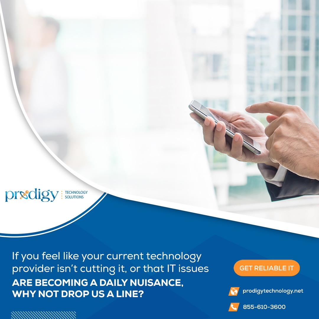 ProdigyTechIT's tweet image. We can help you move your business toward a more stable and profitable future.
Contact us today or learn more by visiting prodigytechnology.net
.
.
.
.
#cybersecurity #internet #internetsecurity #data #dataprotection #IT #technology #ITsupport