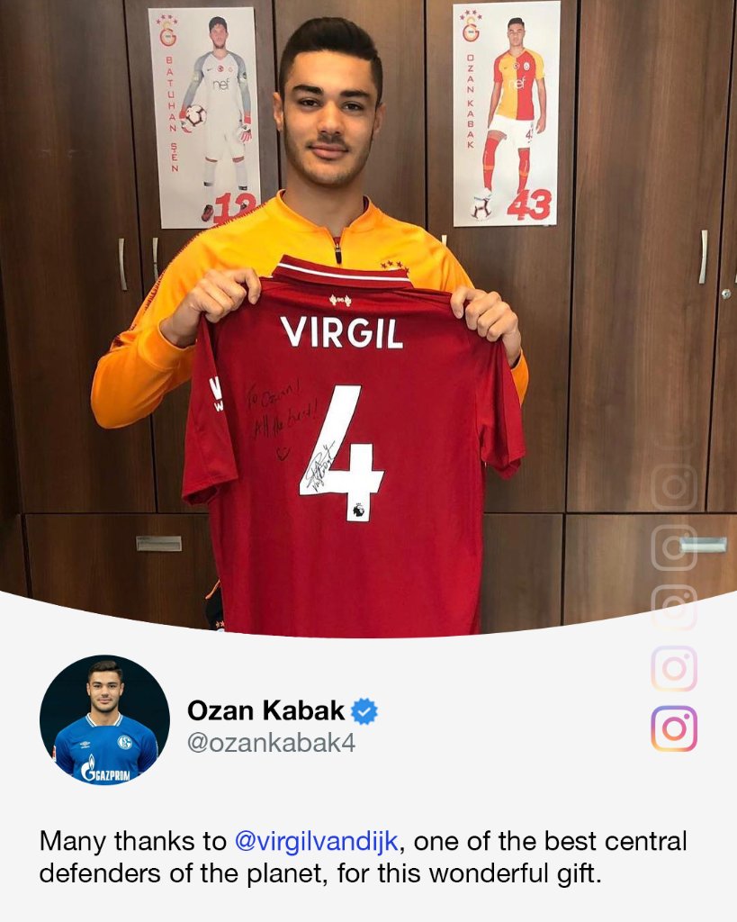 Espn Uk On Twitter Liverpool Have Announced The Signing Of Ozan Kabak From Schalke Van Dijk Sent Him A Signed Shirt In 2018 Now They Re Teammates Https T Co 4sl0mx3dtt