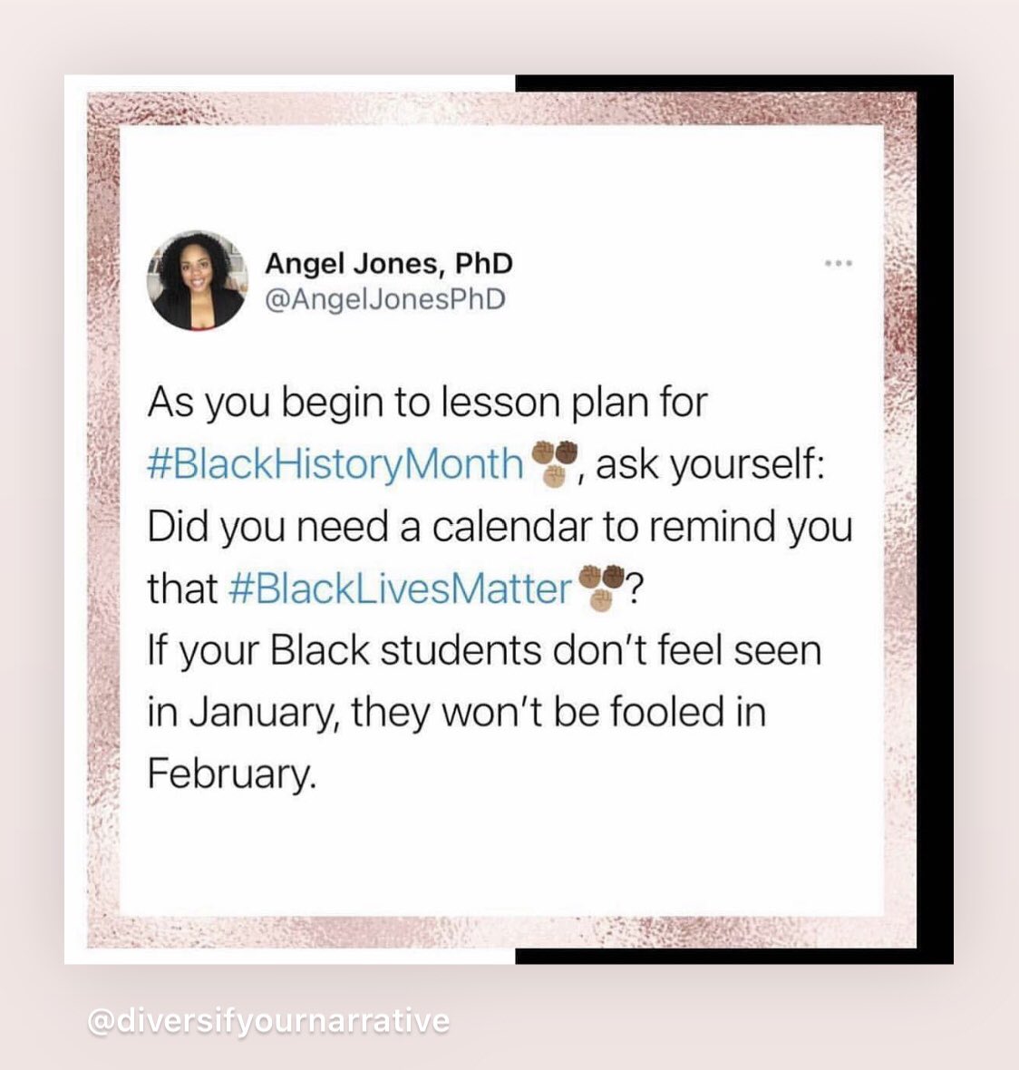 ByCotter's tweet photo. #diversitymatters #diversifyyournarrative #equity #RepresentationMatters #proudteacher https://t.co/ZCMqdpjmpA