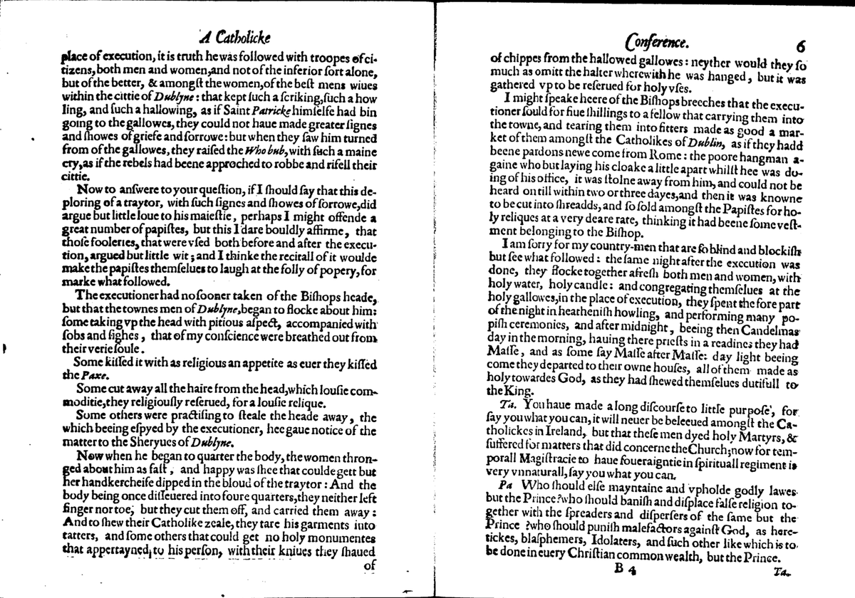He put the head aside, and thus began perhaps the most shocking aspect, as the crowd surges and the relic-hunting begins in earnest. Again, beware of Rich's commentary, but the fundamentals appear to be true. Someone even runs off with the head.