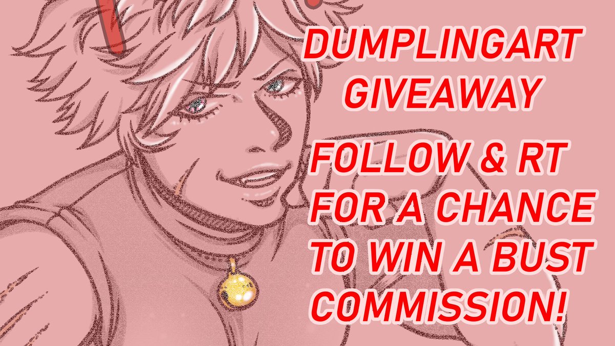 dumplingart's tweet photo. I'm close to 500 followers so I figured I'd do another one of these giveaway things!
Rules;
👥Must be following me! (new followers are fine!)👥
🔄RT this!🔄
🤔As a bonus, tell me in the replies who you'd hope for a bust of...🤔
Find more info in replies!
🎉Good luck everyone! 🎉 https://t.co/2ulIRpjzQu