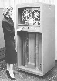See who's doing the tape drives? If you believe the photos... always. But the machine room operators were as likely to be male. Random chance, no doubt :)