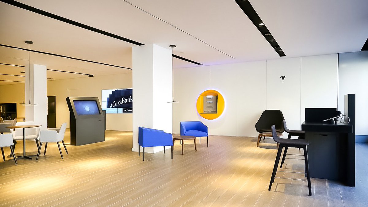 PilightShop's tweet photo. Hemos colaborado con @grupo_mci  durante el 2019 y 2020 en la iluminacion de mas de 50 oficinas Store @caixabank están inspiradas en un nuevo modelo de oficina más tecnológica, más personal, más cercana.

#lighting #office #CaixaBank #grupomci #hofflights #retailstore #pilight https://t.co/lxLiAupQMG