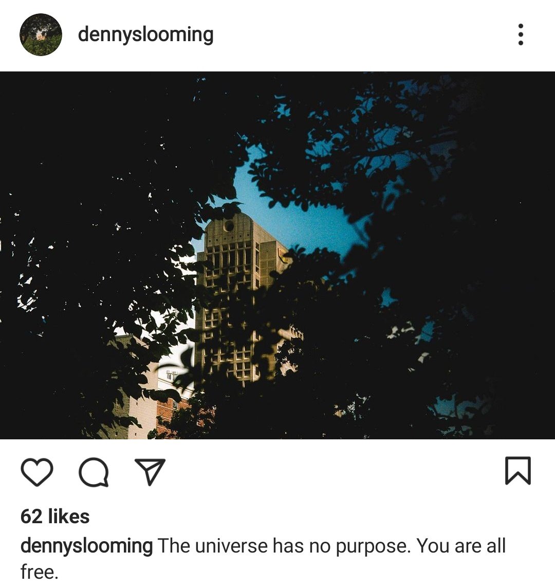 Originally built as part of an effort at downtown renewal, it juts out from the skyline and looms over everything. The instagram account @dennyslooming documents its moods and portents.