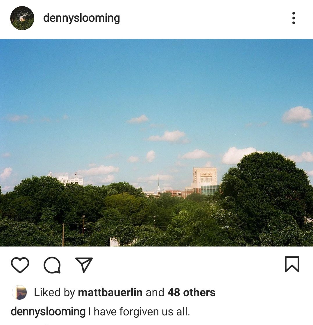 Originally built as part of an effort at downtown renewal, it juts out from the skyline and looms over everything. The instagram account @dennyslooming documents its moods and portents.