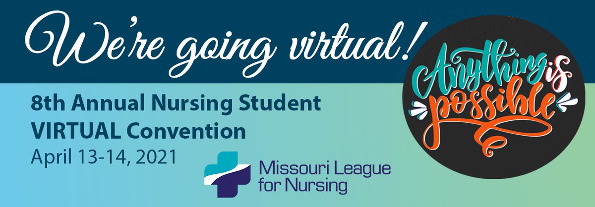 MLNnursing's tweet photo. VIRTUALLY, Anything is Possible at the 8th Annual Nursing Student Convention taking place April 13-14. We hope you can join us!

Learn more: https://t.co/kT5flLcR79

#nursingstudents https://t.co/CYbUYNANoc