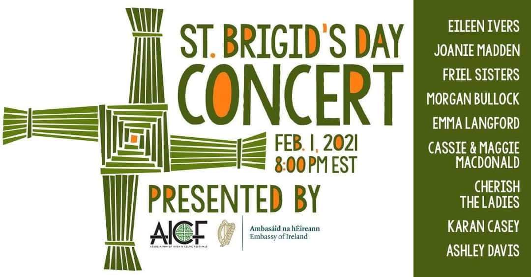 RobertHeuston's tweet photo. IRISH MUSIC MAGAZINE Facebook Live @ 8pm EST are pleased to feature : A CELEBRATION OF ST. BRIGID by The Association of Irish &amp; Celtic Festivals (AICF) supported by the Embassy of Ireland

@CelticMKE
@DublinIrishFest
@Michigan_Irish 
@PittsburghIrish 
@PennMarIrish 
@JoanieMadden https://t.co/hozvENvpYe