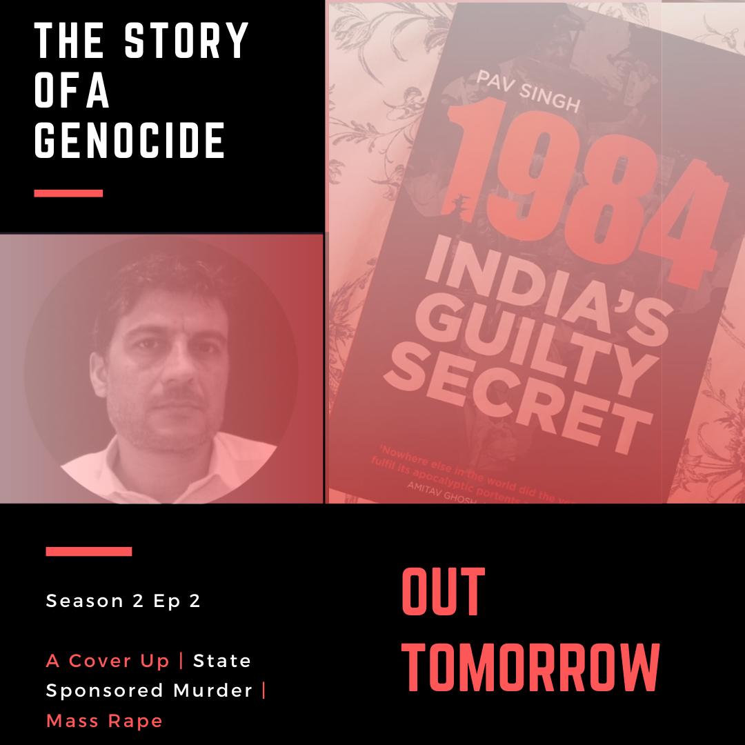 ChatsSamosa's tweet photo. Tomorrow is our next #episode of season 2. Pav Singh and the #1984SikhGenocide 
#indiassecretguilt 

Retweet &amp; get ready for the release.
@PavSingh84 

#Season2 
#podcast https://t.co/nvjs0Tvp36