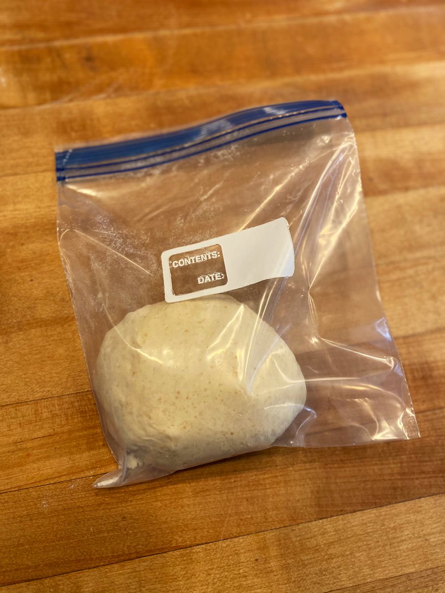 Take each 350g chunk and make little oblong balls like these. Stretch the top over and tuck the bottom underneath. Set them on the floured runway you made earlier, and re-use the plastic to cover so you feel less guilty. Save the remaining dough for next time. See?!