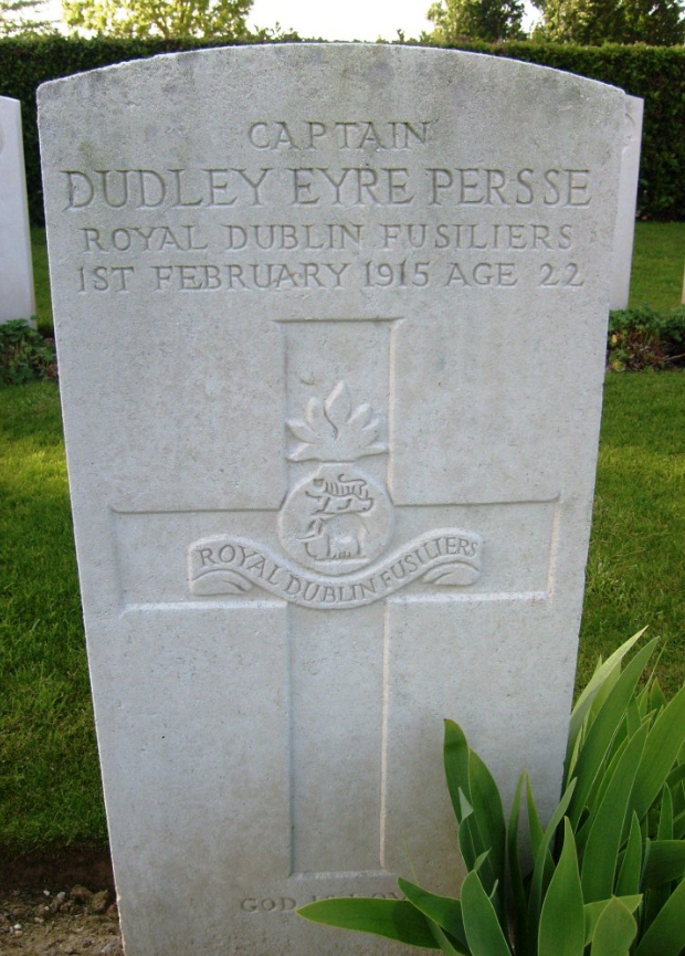 ...as a Special Reserve Officer in 1911. Prior to the outbreak of war, Dudley had served with the regiment's 4th (Extra Reserve) Bn and, at the time of his death, he was attached to the 2nd Bn. The rank which appears on his headstone is that of Capt, although strictly... (4/8)