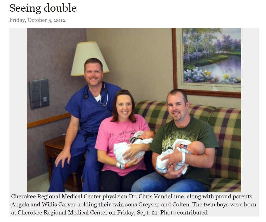 WOW, he fixes broken arms AND delivers babies! Ope, nope! Just a stock photo and a stolen photo from a newspaper in Iowa. 7/