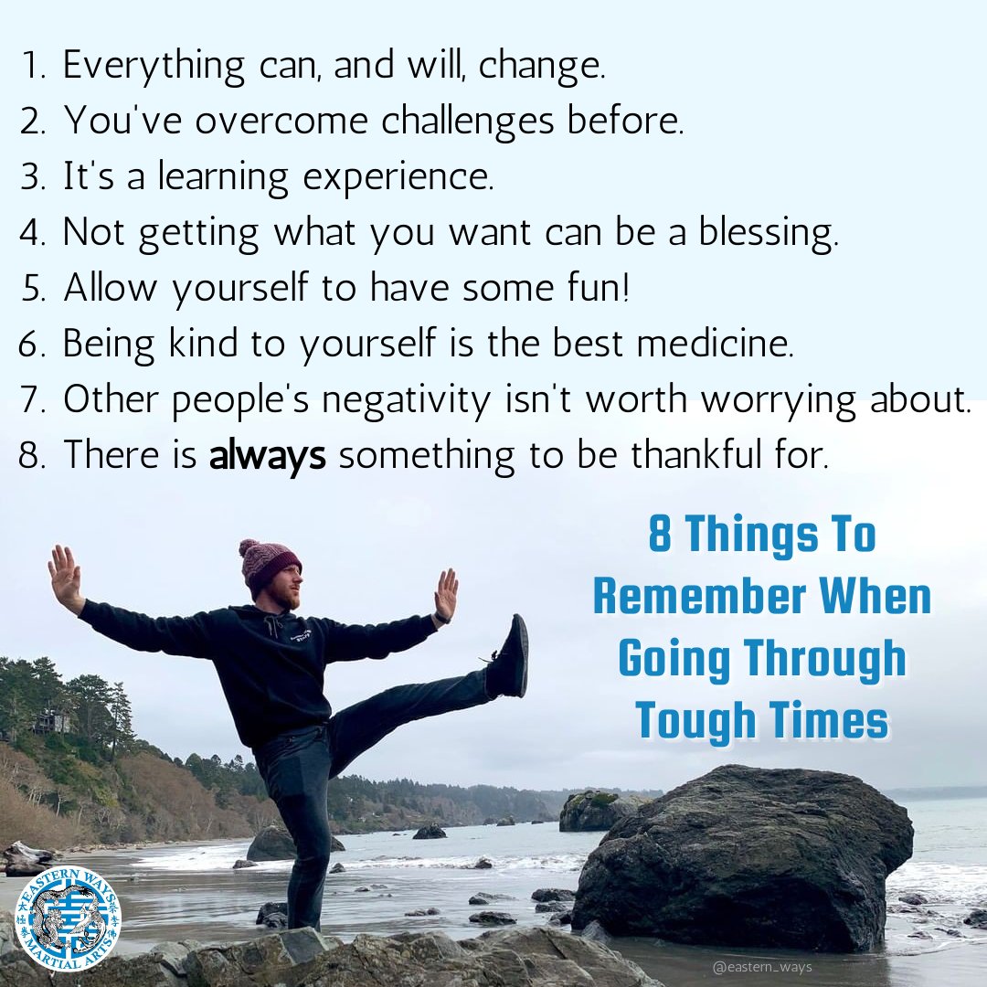 easternways's tweet image. Here's some #MondayMotivation as we all continue to navigate tough and uncertain times. #StayStrong #StayHealthy #MindOverMatter 💪

#EasternWays #MartialArts #KungFu #TaiChi #SelfDefense #Sacramento #Folsom #ElkGrove #Health #Fitness