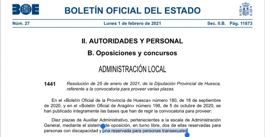 DeRabugo's tweet photo. @AnaPofemi_nista @ElenaArmesto @larazon_es Yo no sé, pero a mí ésto del BOE me parece Brecha de Género. O se le parece mucho. https://t.co/d2pYpnBAV0