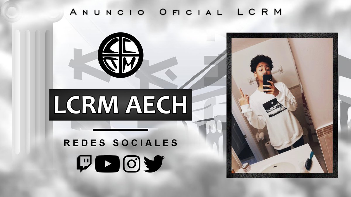 TeamLCRM's tweet photo. Presentando un nuevo miembro,💎 representando como creador de contenido y jugador competitivo🌎
Bienvenido Aech🔰
#LCRM https://t.co/NAHLGv7gTZ
