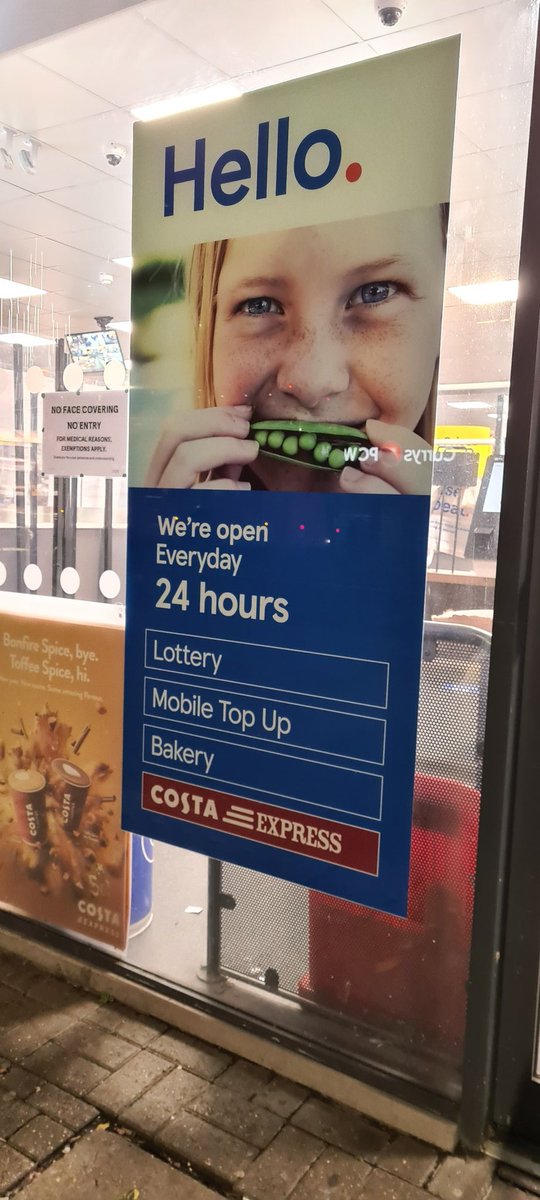 richardasmall71's tweet photo. Stood outside @ucl in the cold waiting for news of a relative in A&amp;E, thought a hot @CostaCoffee from the 24 hour @Tesco on TCR might be just the job. Send like 24 hours no longer extends beyond 11pm. Every little helps...not. Also, the shop is filthy and smells of farm. https://t.co/ZjOSb32XKn