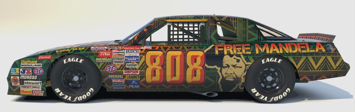 bubblychunks's tweet image. Next race with the @Majors_Series is a throwback NASCAR race, the 1987 Daytona 500. So I made something topical for myself.