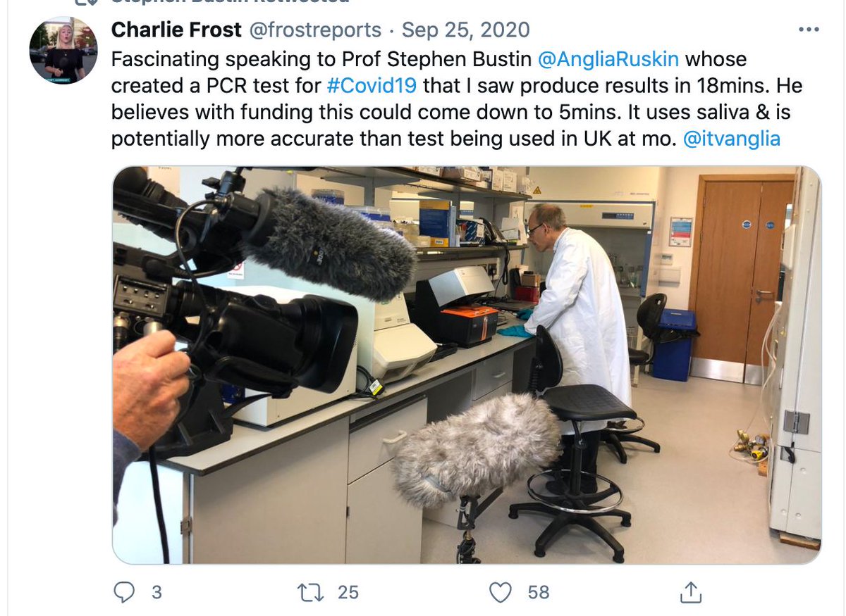 Dr. Bustin does have an interest in qPCR testing for C19. While I use PCR in a different industry, I have no C19 qPCR financial interests.
