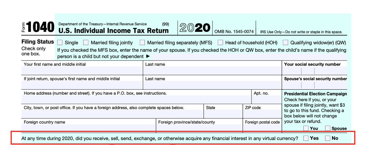 As many of you have noticed already, the first question on the 2020 tax return is, "At any time during 2020, did you receive, sell, send, exchange, or otherwise acquire any financial interest in any virtual currency?"I was just reading the IRS guidance, and here's the scoop...