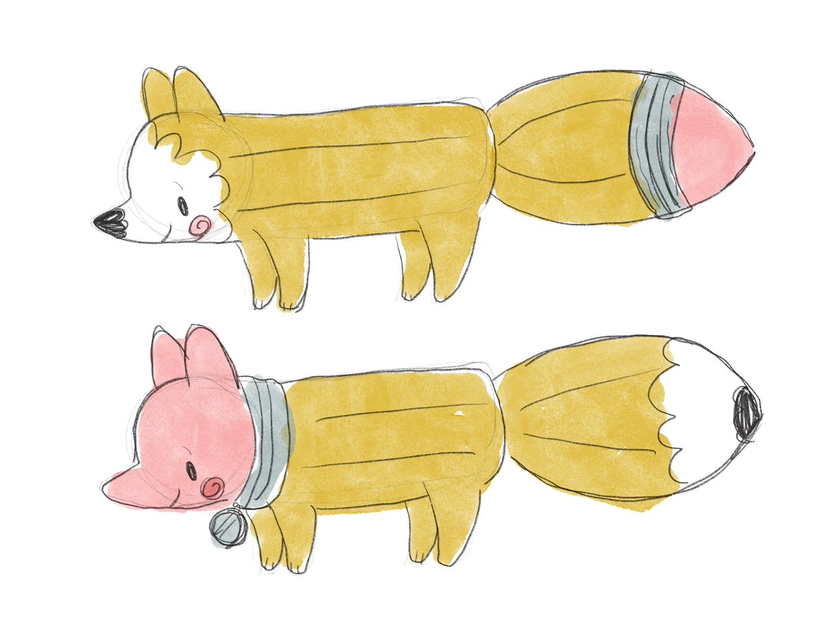 Which way would a pencil fox be oriented??? ✏