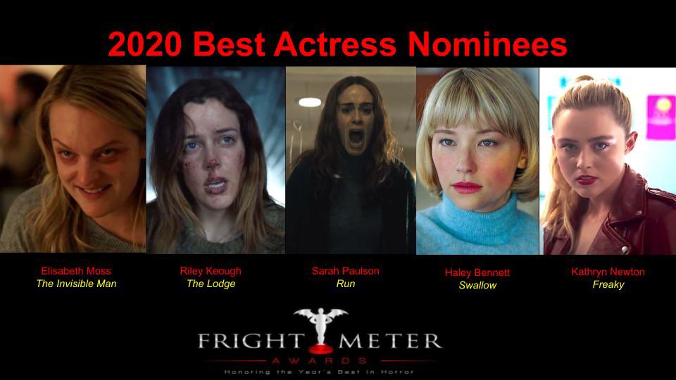 Fright Meter Awards (@frightmeter) on Twitter photo Congrats to our 2020 Best Actress nominees! #ElisabethMoss for <a href="/TheInvisibleMan/">The Invisible Man</a> , <a href="/RileyKeough/">danielle</a> for <a href="/thelodgemov/">The Lodge</a>, <a href="/MsSarahPaulson/">Sarah Paulson</a> for #Run <a href="/hulu/">Hulu</a> , #HaleyBennett for <a href="/swallowmovie/">Swallow</a> and <a href="/kathrynnewton/">KATHRYN NEWTON</a> for <a href="/UniversalHorror/">Black Phone 2</a> Freaky! Congrats to our 2020 Best Actress nominees! #ElisabethMoss for <a href="/TheInvisibleMan/">The Invisible Man</a> , <a href="/RileyKeough/">danielle</a> for <a href="/thelodgemov/">The Lodge</a>, <a href="/MsSarahPaulson/">Sarah Paulson</a> for #Run <a href="/hulu/">Hulu</a> , #HaleyBennett for <a href="/swallowmovie/">Swallow</a> and <a href="/kathrynnewton/">KATHRYN NEWTON</a> for <a href="/UniversalHorror/">Black Phone 2</a> Freaky!
