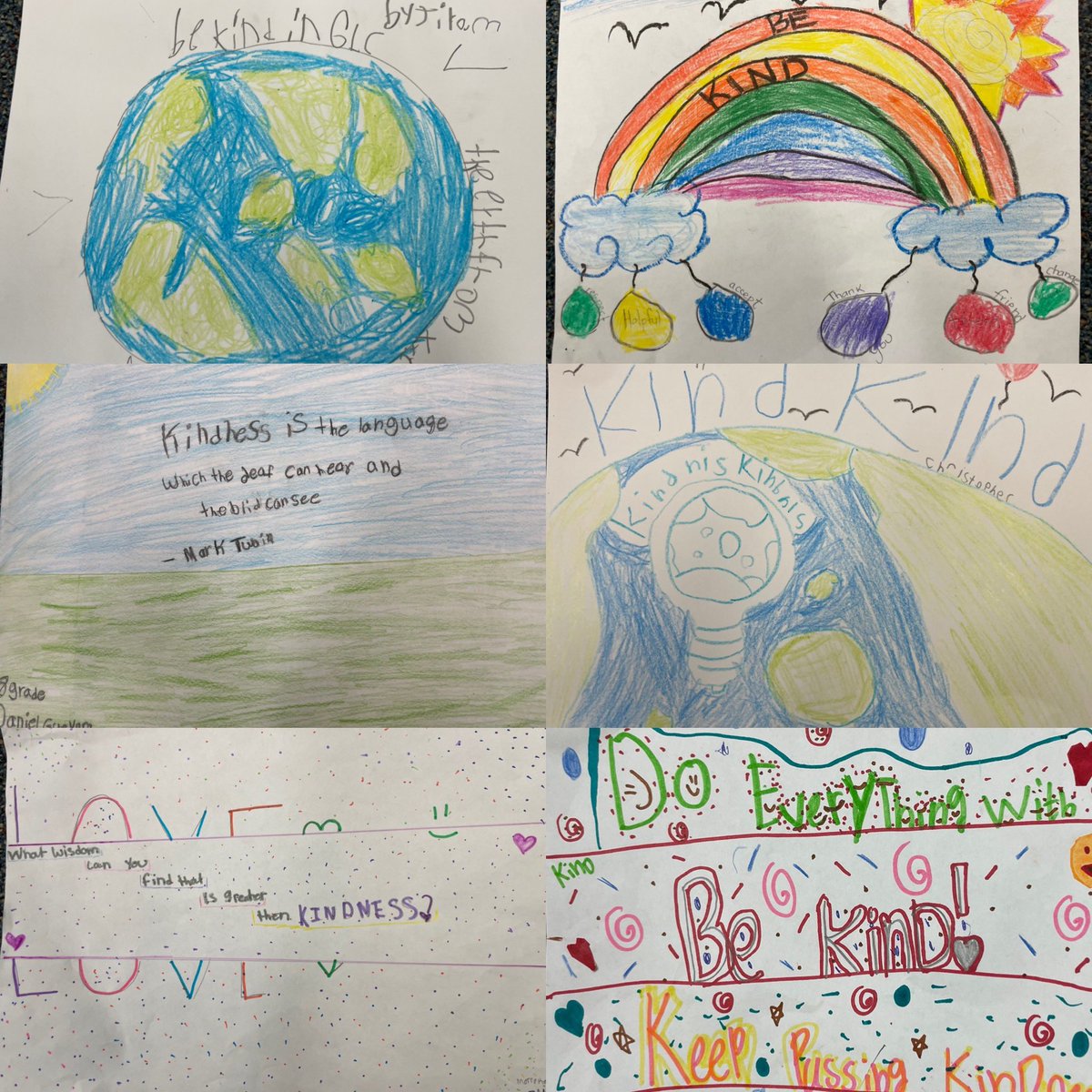 GLC_VUSD's tweet image. GLC students created posters to celebrate the end of our week of kindness. #GreatKindnessChallenge #GLCS