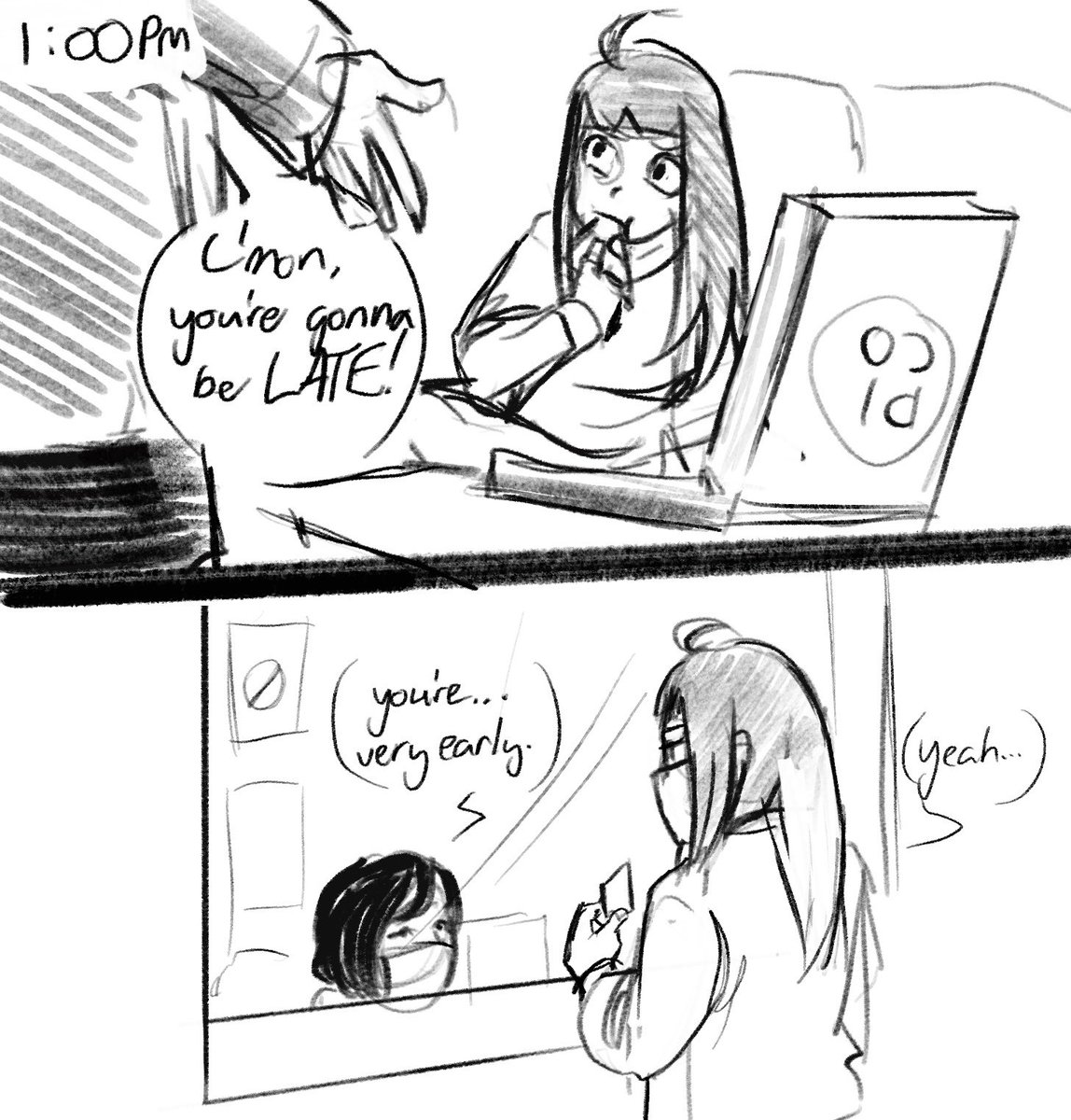 I caught up in the waiting room. #hourlycomicday 