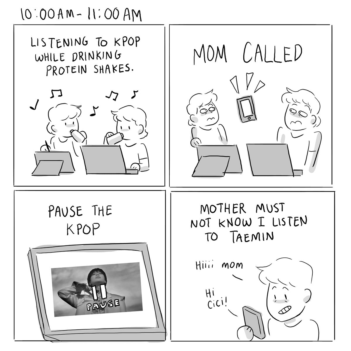 Decided to join #hourlycomicsday !✍️🏽 