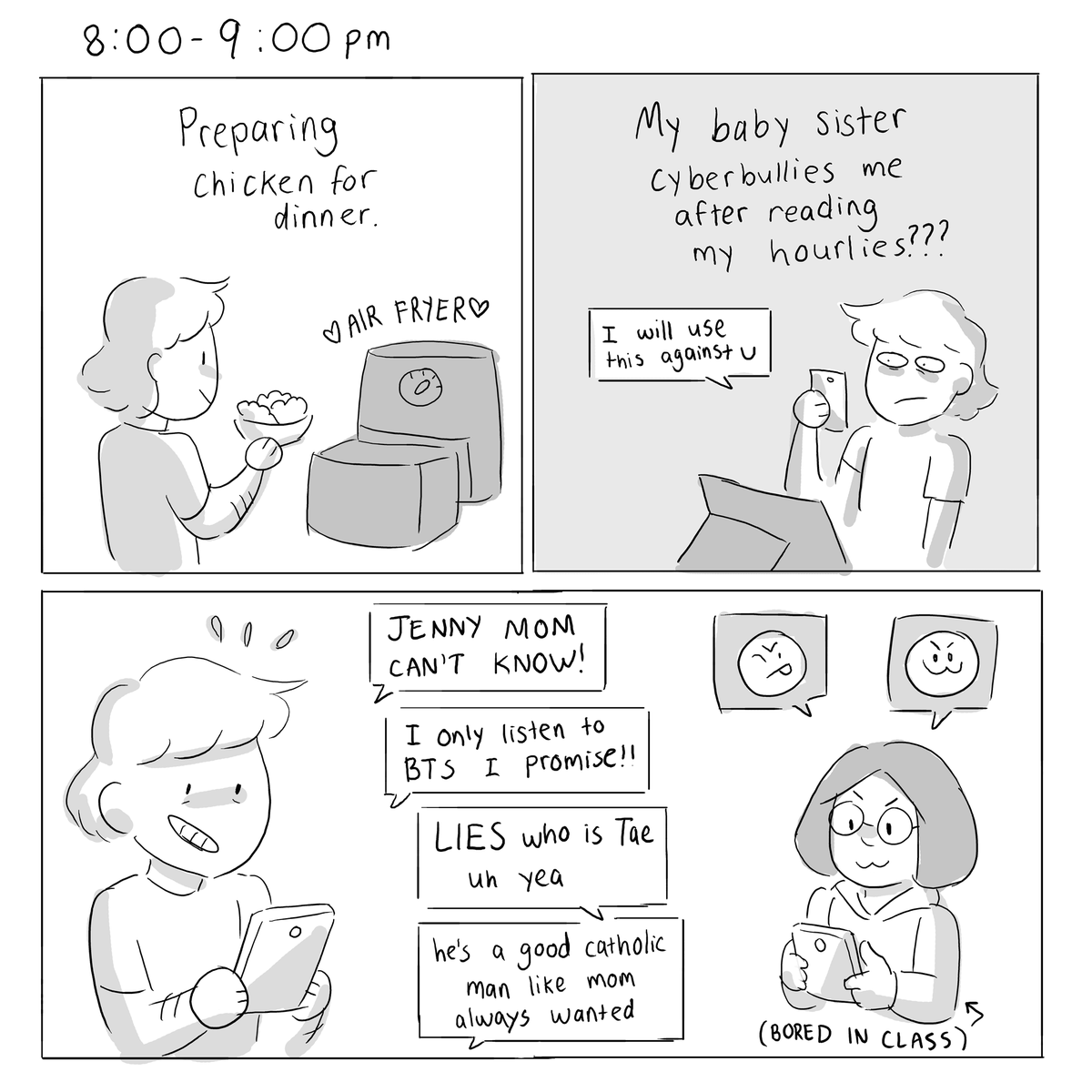 Pt 3 of our very eventful life ✍️🏽
#hourlycomicday #hourlycomicsday 