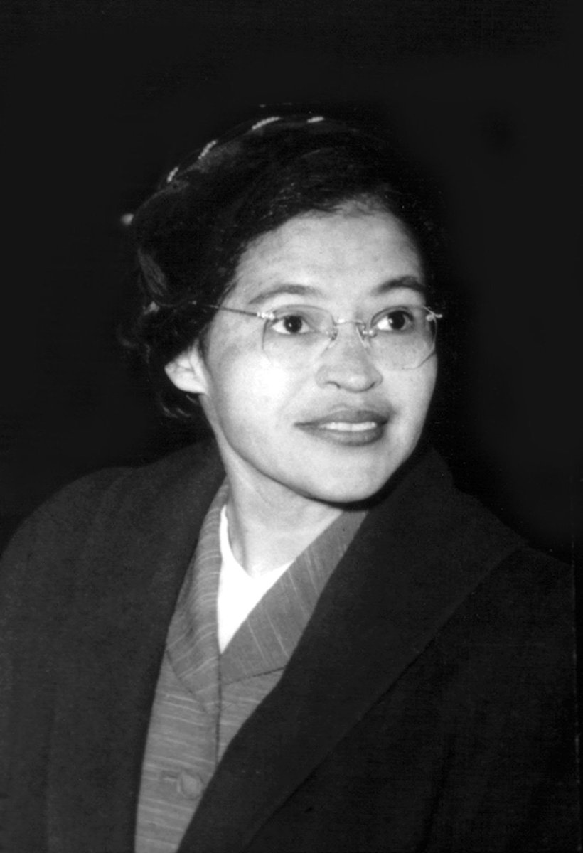 Rosa Parks (1955 - 1956)Human rights activist that was a pivotal part of the Montgomery Bus Boycott and has been called "the first lady of civil rights"