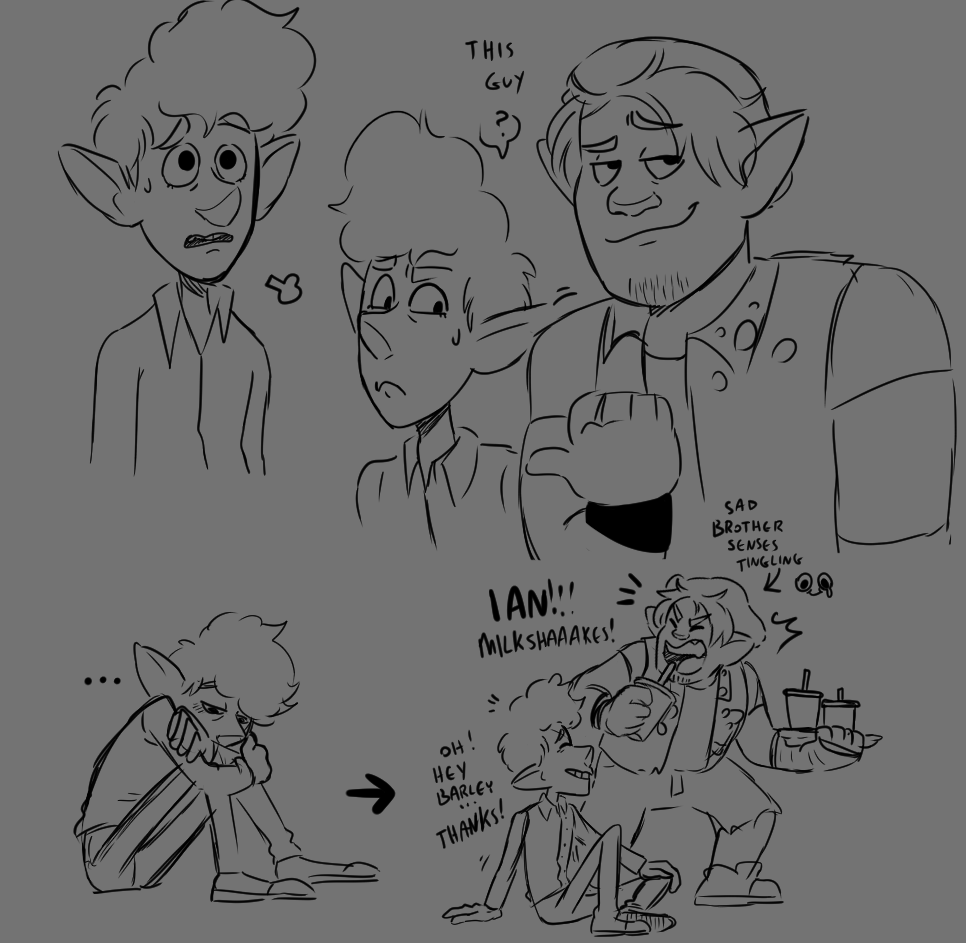 and these were actually drawn with some reference ty 