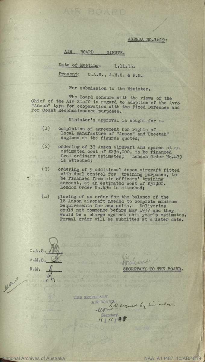 Firstly, its intended purpose with the RAAF was coastal reconnaissance. The RAAF in 1935 was directed to help secure sealanes. Given the choice of buying a larger number of cheaper landplanes or fewer expensive flying boats, it chose the former option - and went with the Anson.