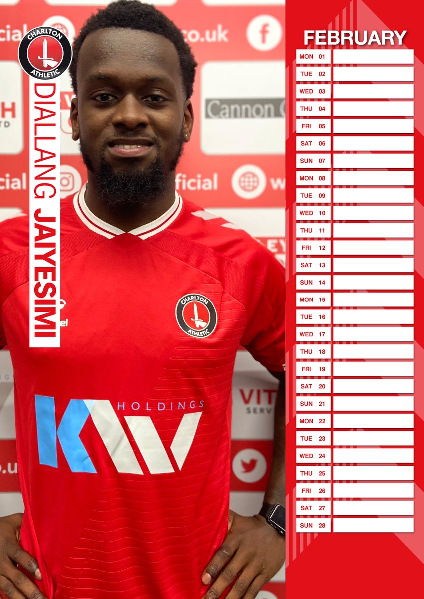 CAFCofficial's tweet photo. We're sorry about the official Charlton Athletic 2021 calendar, so far 😬

Here's a replacement for this month... #cafc https://t.co/zuZyHpmGSp