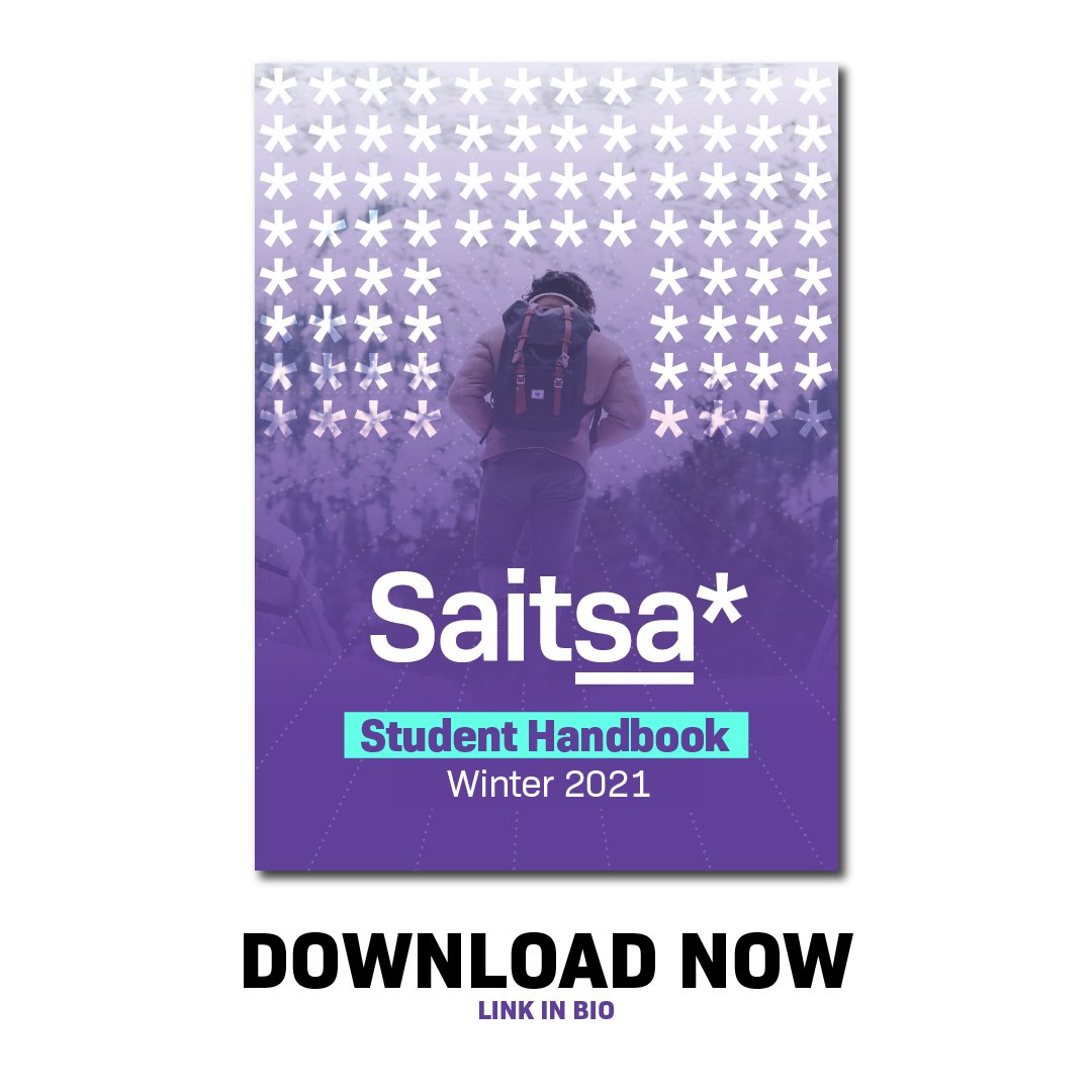SaitsaLife's tweet photo. Did you know that you can still get a copy of our Student Handbook?
Check it out and/or grab yours now at https://t.co/QcgLIaRx20. It's got everything you need - intros, events, resources, and more!
#Saitsa #SaitsaLife #SAIT #SAITCampus #SAITStudent #SAITStudents https://t.co/JtQSi9rOni