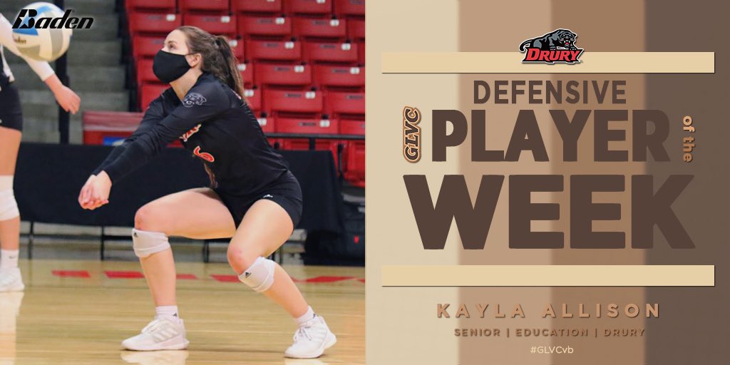 GLVCsports's tweet photo. 🏐 C O N G R A T S to @QUHawksWVB’s Emily Rehagen and @drurypanthers’ Kayla Allison on claiming the first Baden #GLVCvb Players of the Week of 2️⃣0️⃣2️⃣1️⃣! https://t.co/03zA4vnYxb