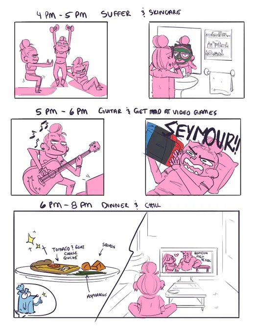 rat controlling my brain would be proud of dinner #hourlycomicday #hourlycomicday2021 