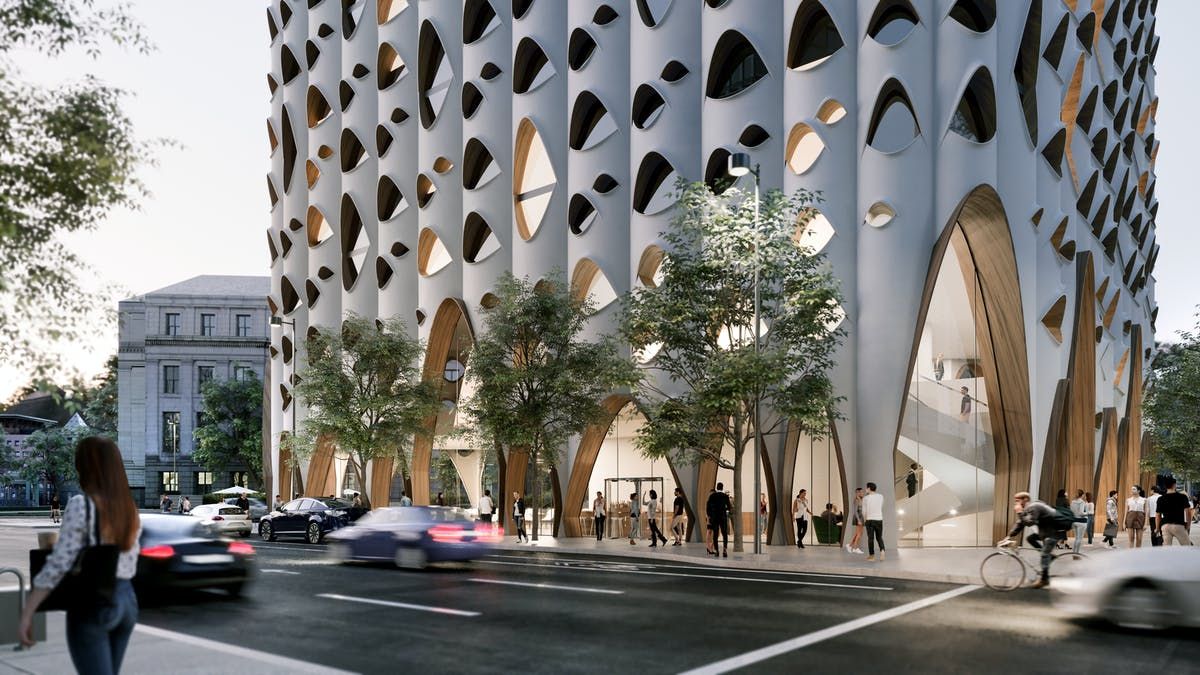 archinect's tweet image. Studio Gang envisions a tree-inspired mixed-use project to add to Denver&apos;s skyline @studiogang @UrbanVillagesCO #denver #colorado #aspentree 

arcnct.co/3tkSUcu