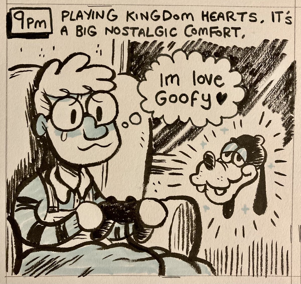 9pm
My eternal fave and gap-tooth role model (h'yuck)
#hourlycomicday 