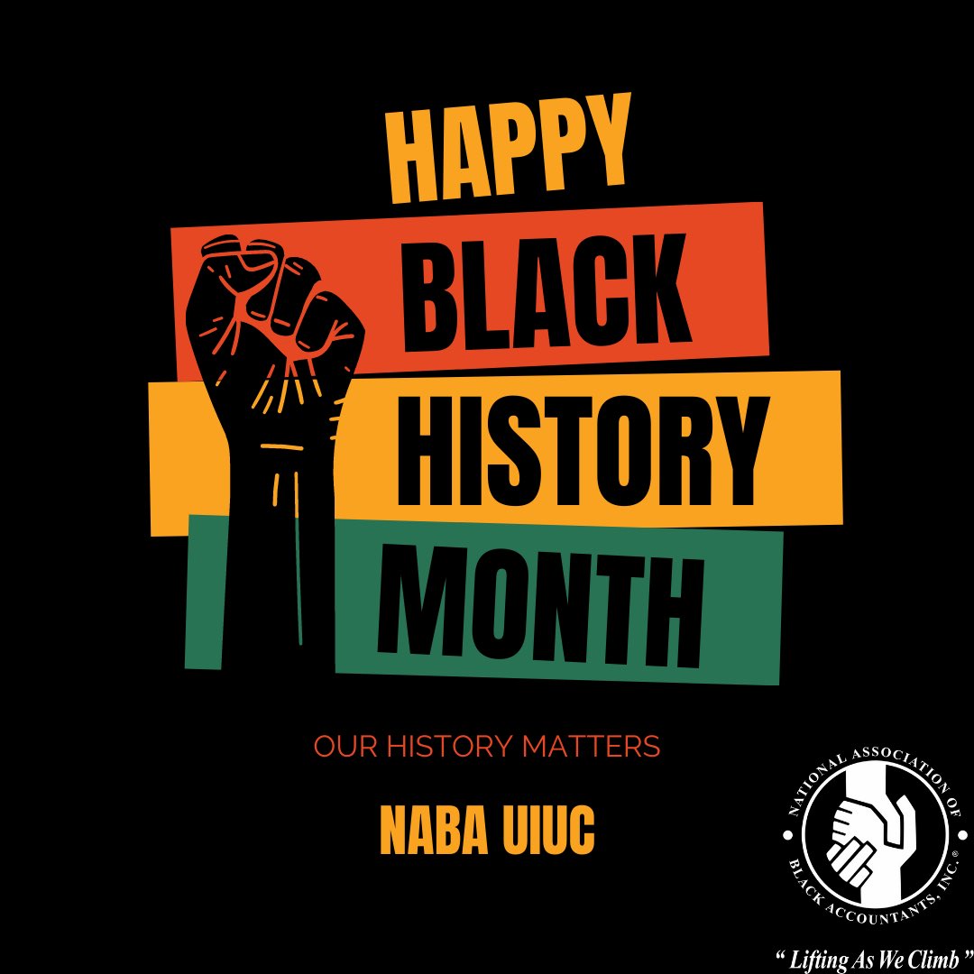 NABAUIUCChapter's tweet photo. Happy Black History Month from all of us at NABA UIUC!!✊🏾 https://t.co/Xwjpv8l6sG