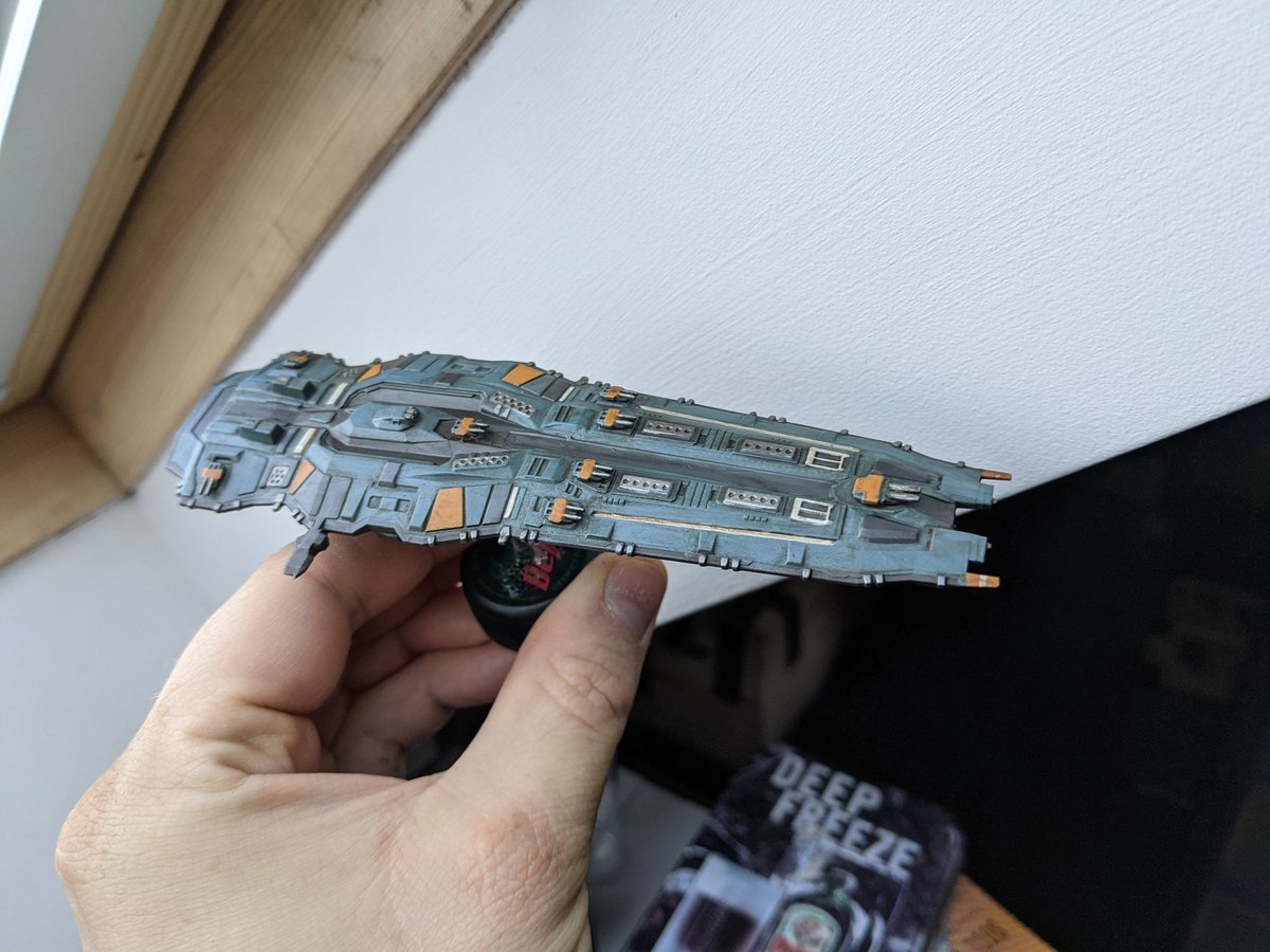 virusoverload's tweet image. First hiigaran ship fully done for @A_Billion_Suns from @planet_smasher

#abillionsuns #minipainting #3dprintedmini