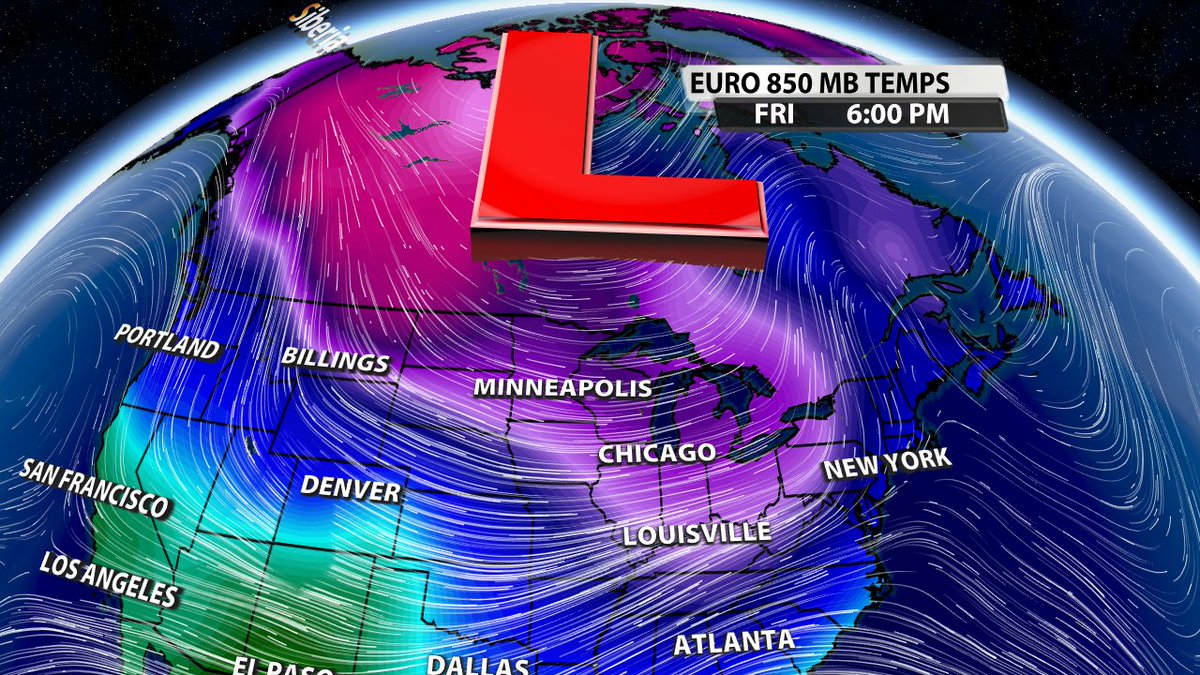 Armed with this expectation, we dive into the data. The following 4 images show the placement of the Polar Vortex Tue through early next week. Notice how it gets tugged further and further south to near the Great Lakes before camping. This is EXACTLY what should occur.