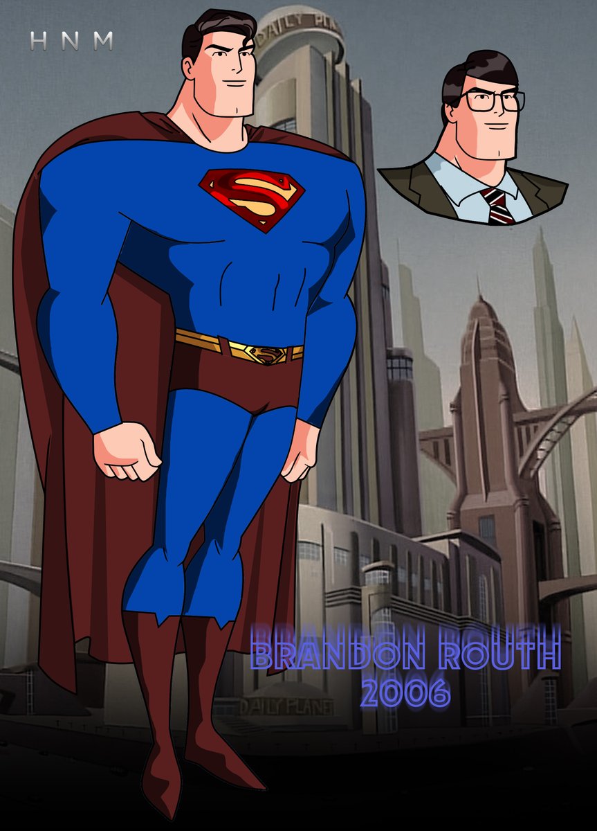 Part 3 of my Supermen Live Action artworks in DCAU style, with Brandon Routh in Superman Returns #Superman #SupermanReturns #BrandonRouth #DCAU