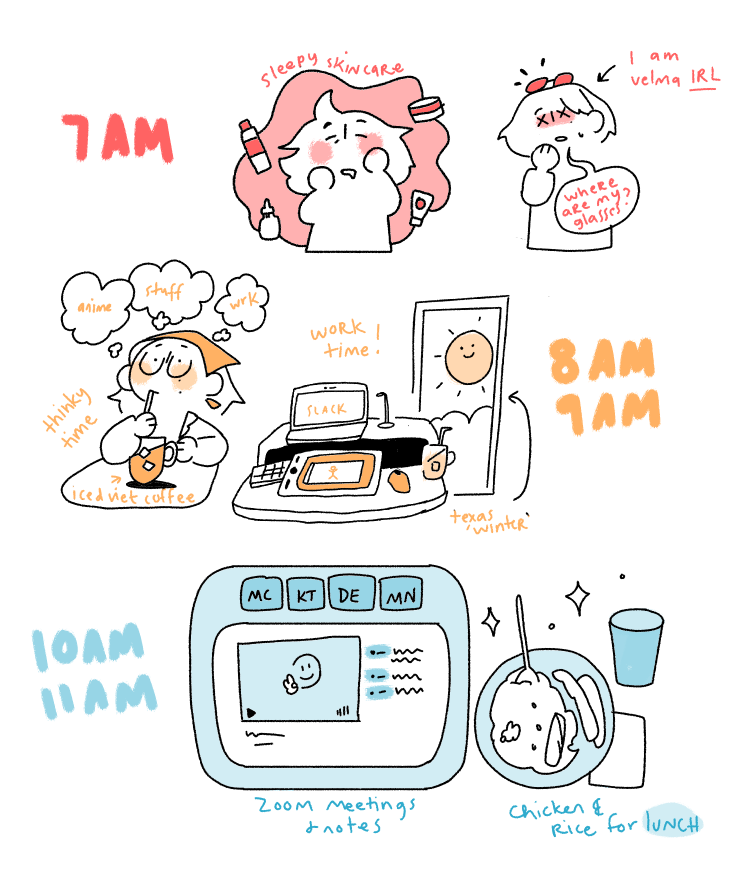 throwing my hat into #hourlycomicday for today!! did all of these rn... will i continue... we will see 