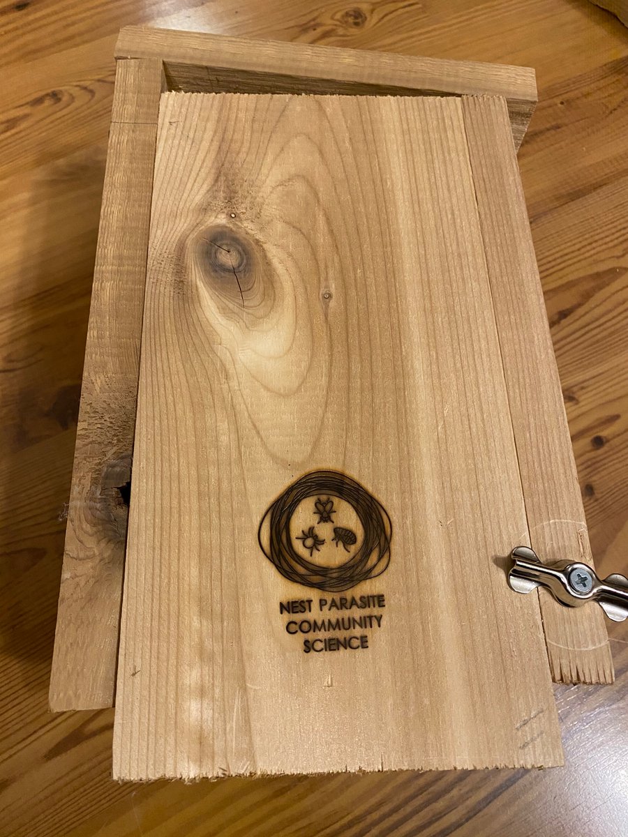 SarahKnutie's tweet photo. New look for the @Parasite_Squad nest boxes! 😍 https://t.co/Mzqpe2lVPq
